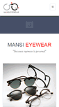 Mobile Screenshot of mansieyewear.com