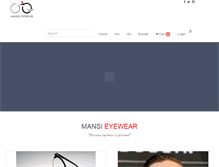 Tablet Screenshot of mansieyewear.com